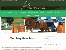 Tablet Screenshot of liveryhorsefarm.com